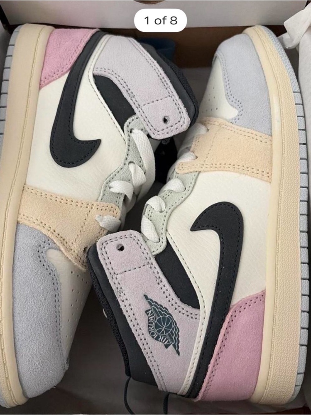 Jordan 1 Mid SE size 2.5 Youth NEW